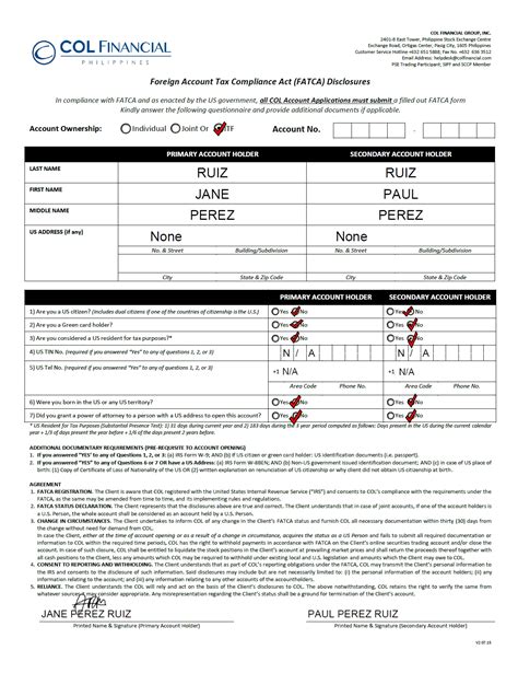 col financial application.